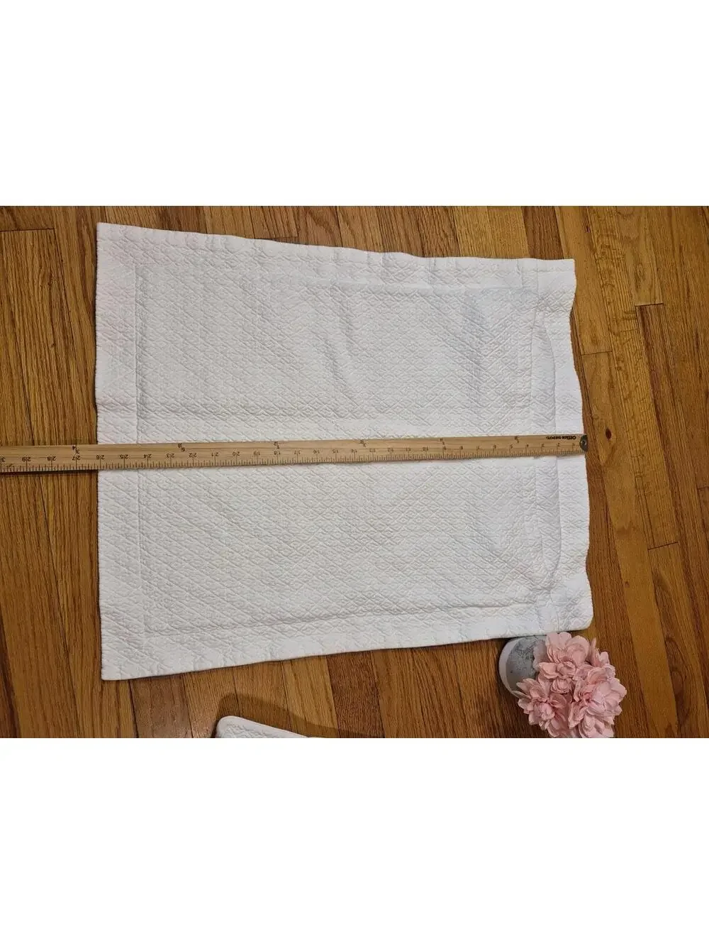Pottery Barn White Quilted Standard Shams- Set of 2, Cottagecore,Classic